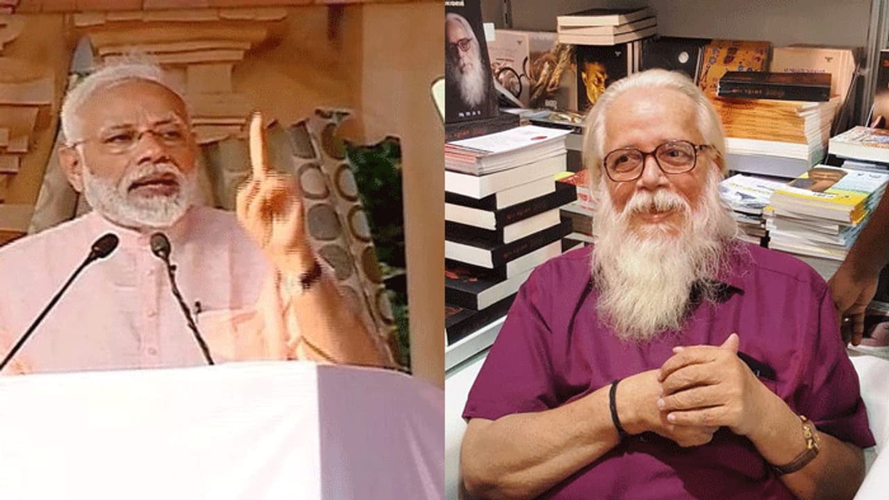 നമ്പി നാരായണനെ കുടുക്കിയതിന് പിന്നിൽ ചില യുഡിഎഫ് നേതാക്കളെന്ന് പ്രധാനമന്ത്രി നമ്പി നാരായണനെ കുടുക്കിയതിന് പിന്നിൽ ചില യുഡിഎഫ് നേതാക്കളെന്ന് പ്രധാനമന്ത്രി