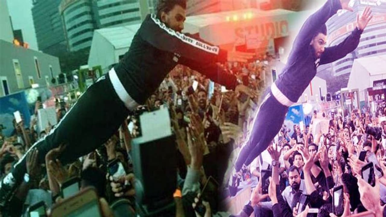 ಅಭಿಮಾನಿಗಳ ಮೇಲೆ ಬಿದ್ದು ಗಾಯ ಮಾಡಿದ ರಣ್ವೀರ್ ಸಿಂಗ್.?