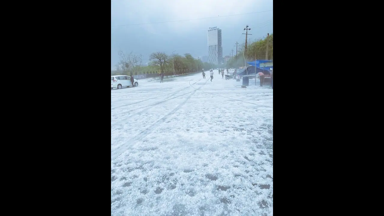 Why it hailed yesterday in NCR, when it is not even that cold
