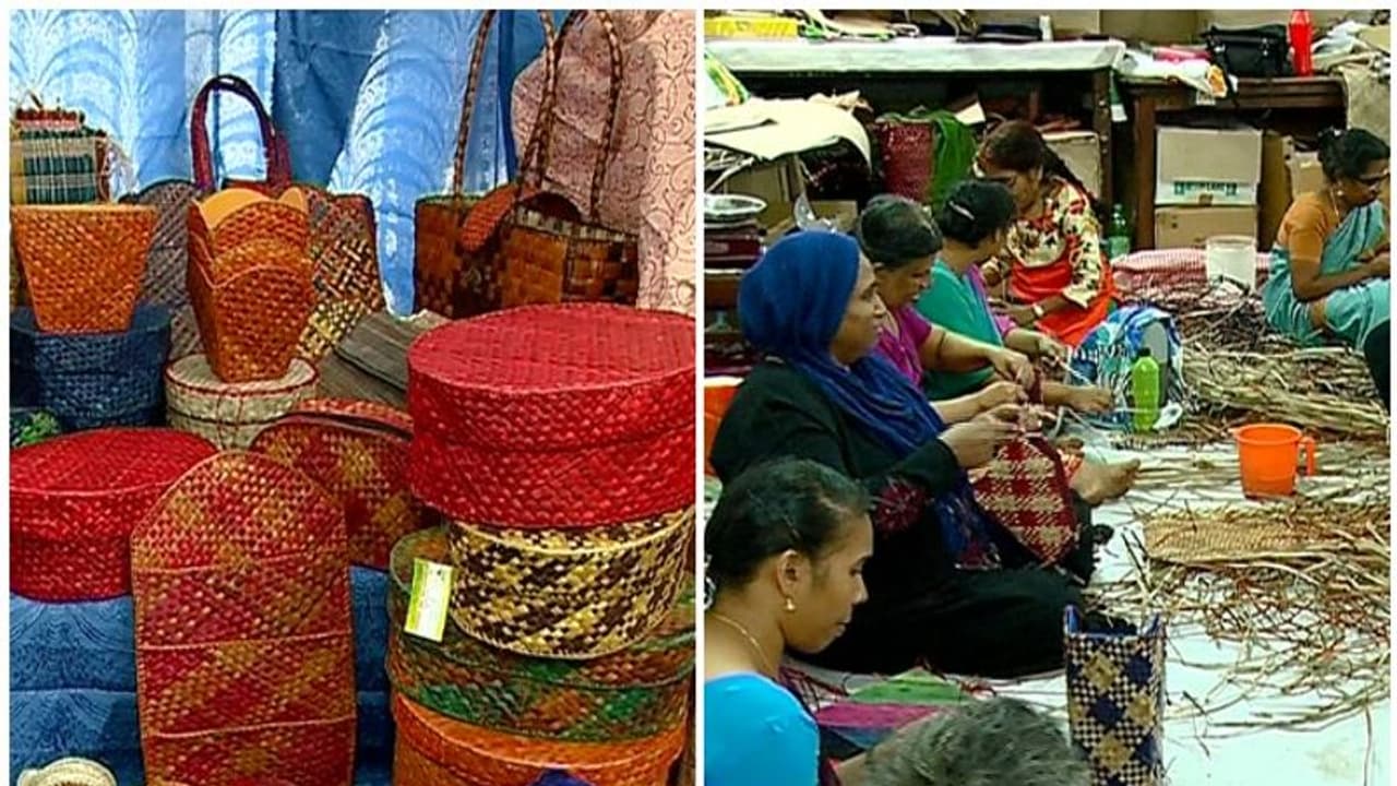 കരകൗശല വസ്തുക്കളിലൂടെ പുതിയൊരു ജീവിതം നെയ്തെടുത്ത് സ്വയം തൊഴിൽ കൂട്ടായ്മ കരകൗശല വസ്തുക്കളിലൂടെ പുതിയൊരു ജീവിതം നെയ്തെടുത്ത് സ്വയം തൊഴിൽ കൂട്ടായ്മ