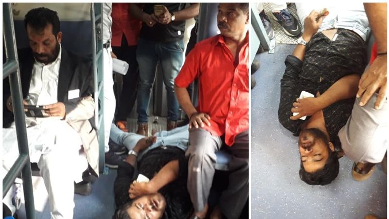 ബെർത്തിൽ നിന്ന് വലിച്ചിടാൻ നോക്കി, സഹയാത്രികര് കാഴ്ച്ചക്കാരായി; ട്രെയിന് യാത്രയിലെ അനുഭവം പങ്കുവച്ച് യുവതി ബെർത്തിൽ നിന്ന് വലിച്ചിടാൻ നോക്കി, സഹയാത്രികര് കാഴ്ച്ചക്കാരായി; ട്രെയിന് യാത്രയിലെ അനുഭവം പങ്കുവച്ച് യുവതി