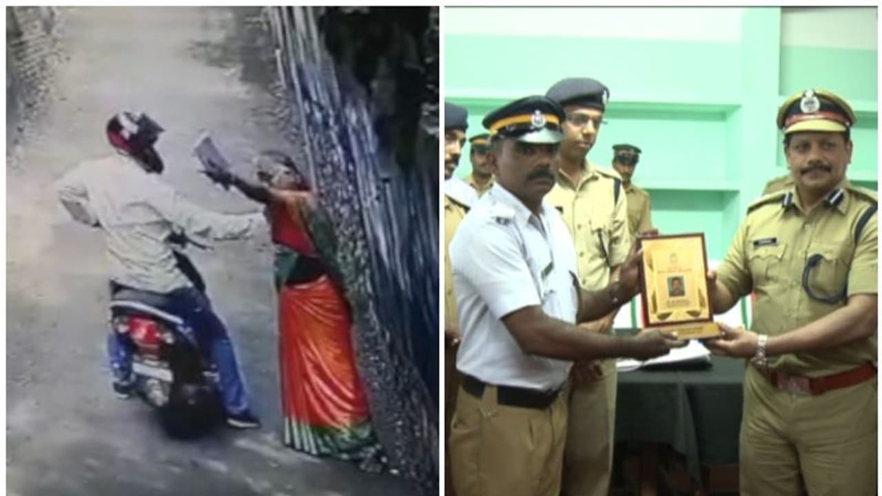 മാലക്കള്ളനെ മണിക്കൂറുകൾക്കുള്ളിൽ പൊക്കിയ പൊലീസുകാർക്ക് ആദരമൊരുക്കി നാട്ടുകാർ മാലക്കള്ളനെ മണിക്കൂറുകൾക്കുള്ളിൽ പൊക്കിയ പൊലീസുകാർക്ക് ആദരമൊരുക്കി നാട്ടുകാർ
