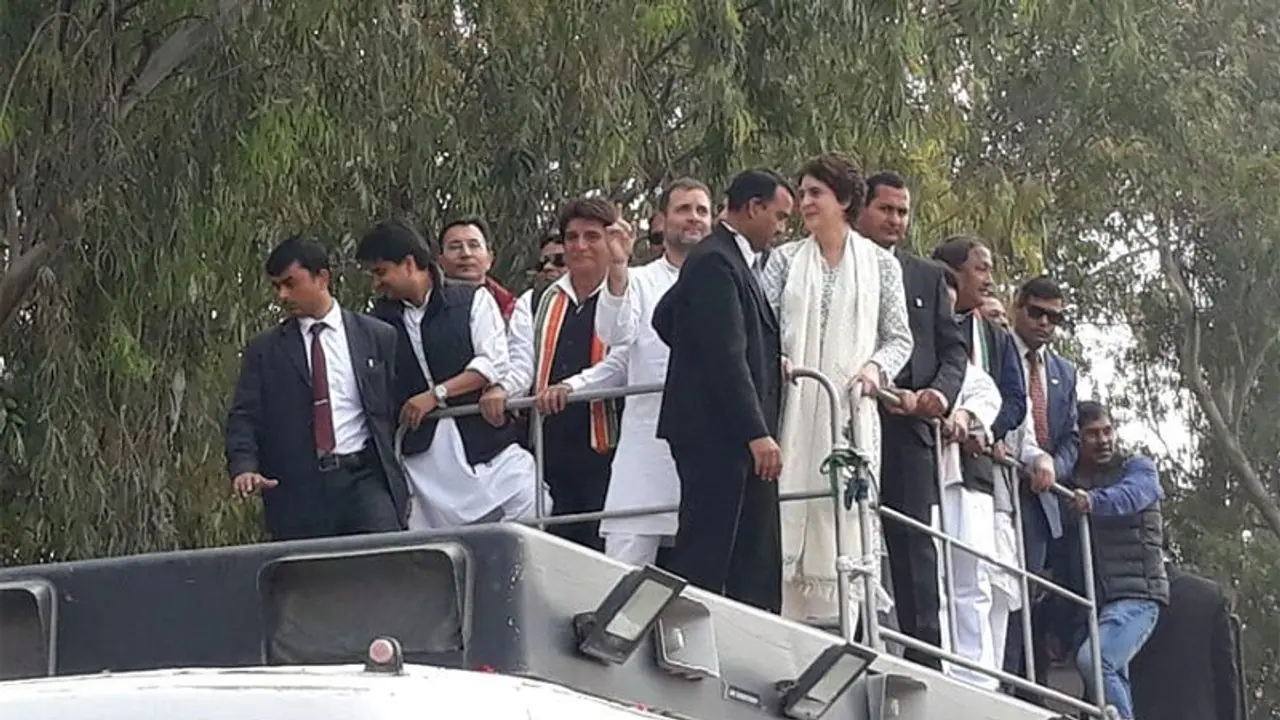 प्रियंका का लखनऊ में जोरदार स्वागत, राफेल से शुरू किया मिशन-2019