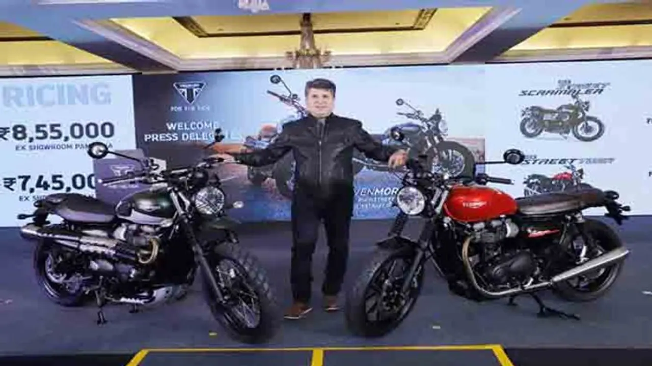 భారత మార్కెట్లోకి.. ‘ట్రయంఫ్’ స్ట్రీట్ ట్విన్ అండ్ స్క్రాంబ్లర్ భారత మార్కెట్లోకి.. ‘ట్రయంఫ్’ స్ట్రీట్ ట్విన్ అండ్ స్క్రాంబ్లర్