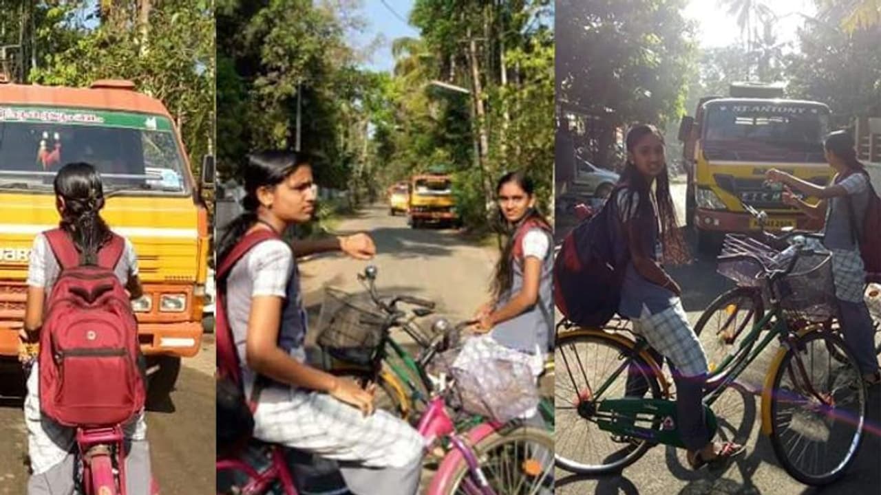 'ഈ പിള്ളേര് മാസാണ്'; സ്കൂള് നേരത്ത് പാഞ്ഞ ടിപ്പറുകള് തടഞ്ഞ് വിദ്യാര്ഥിനികള് 'ഈ പിള്ളേര് മാസാണ്'; സ്കൂള് നേരത്ത് പാഞ്ഞ ടിപ്പറുകള് തടഞ്ഞ് വിദ്യാര്ഥിനികള്