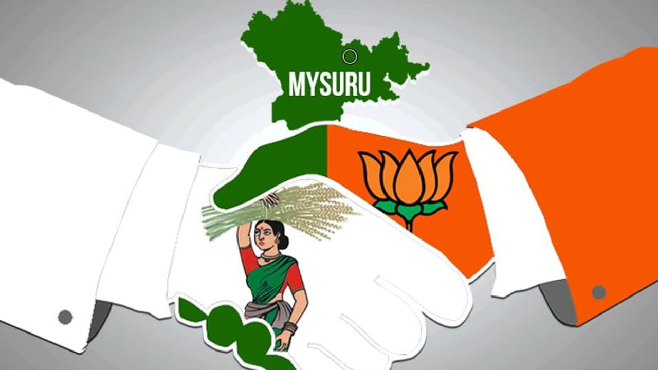BJP, JDS join hands in coalition for Mysuru local body elections BJP, JDS join hands in coalition for Mysuru local body elections