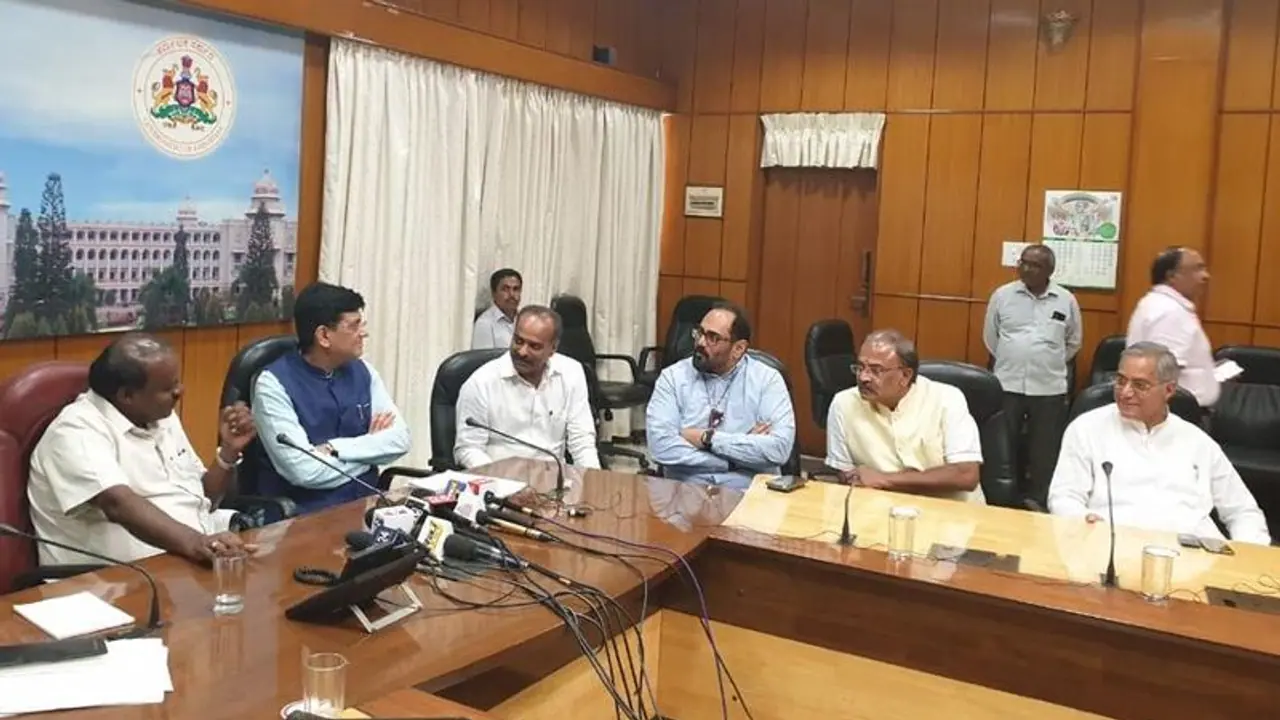 Piyush Goyal clears pending issues of suburban project after surprise visit to Bengaluru Piyush Goyal clears pending issues of suburban project after surprise visit to Bengaluru