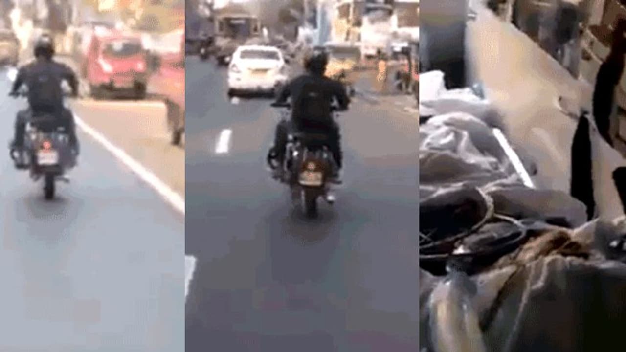 ആംബുലന്സിന് മുന്നിലെ അഭ്യാസം, യുവാവിനെ സോഷ്യല് മീഡിയ കുടുക്കി! ആംബുലന്സിന് മുന്നിലെ അഭ്യാസം, യുവാവിനെ സോഷ്യല് മീഡിയ കുടുക്കി!