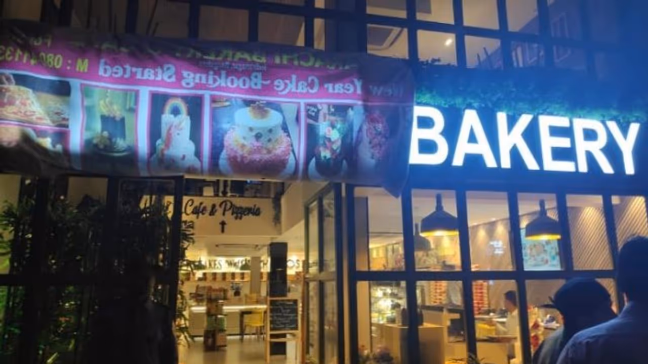 Bengaluru Bakery bearing name 'Karachi' covers its signboard after facing threats