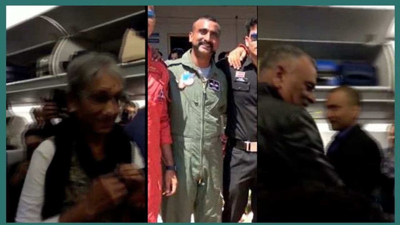 ദില്ലിയിലേക്കുള്ള യാത്രയില് അഭിനന്ദന്റെ മാതാപിതാക്കള്ക്ക് വിമാനത്തില് ഊഷ്മള സ്വീകരണം ദില്ലിയിലേക്കുള്ള യാത്രയില് അഭിനന്ദന്റെ മാതാപിതാക്കള്ക്ക് വിമാനത്തില് ഊഷ്മള സ്വീകരണം