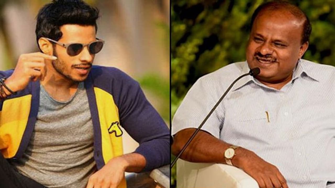 Karnataka CM Kumaraswamy hints at fielding son Nikhil from Mandya Karnataka CM Kumaraswamy hints at fielding son Nikhil from Mandya