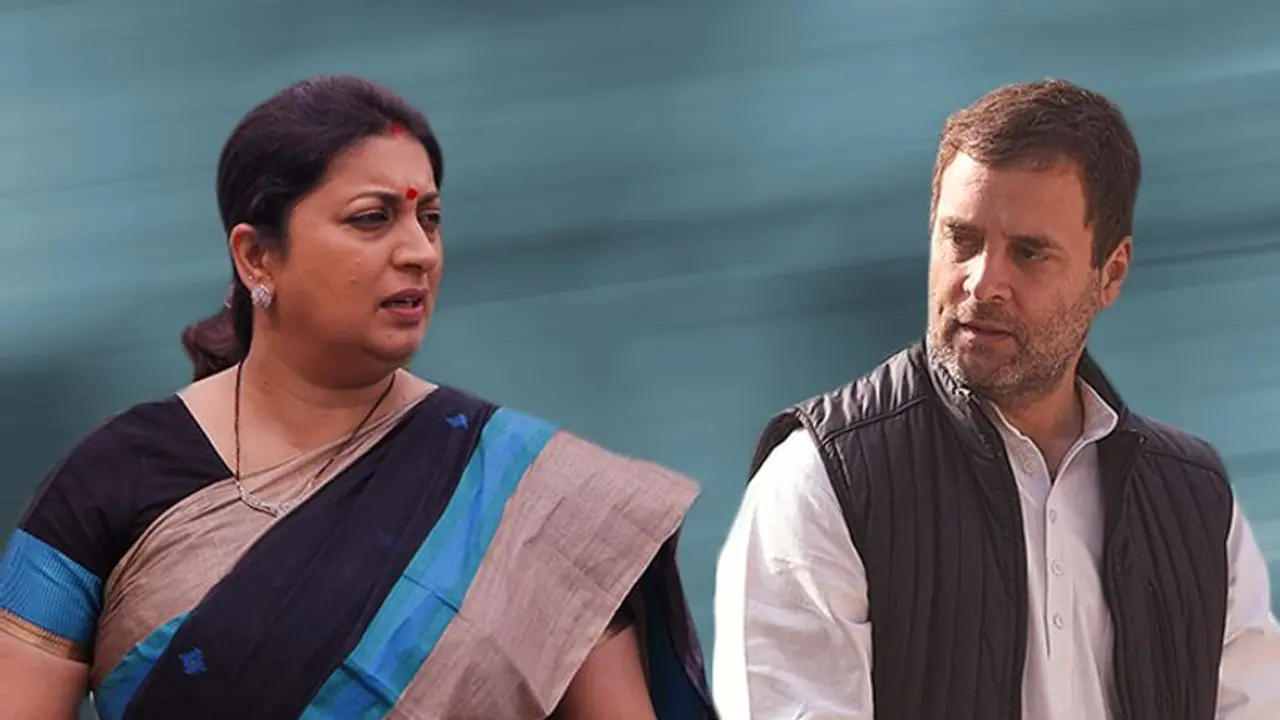 Rahul believes foundation stone is development; Smriti shoots back with an AK 203