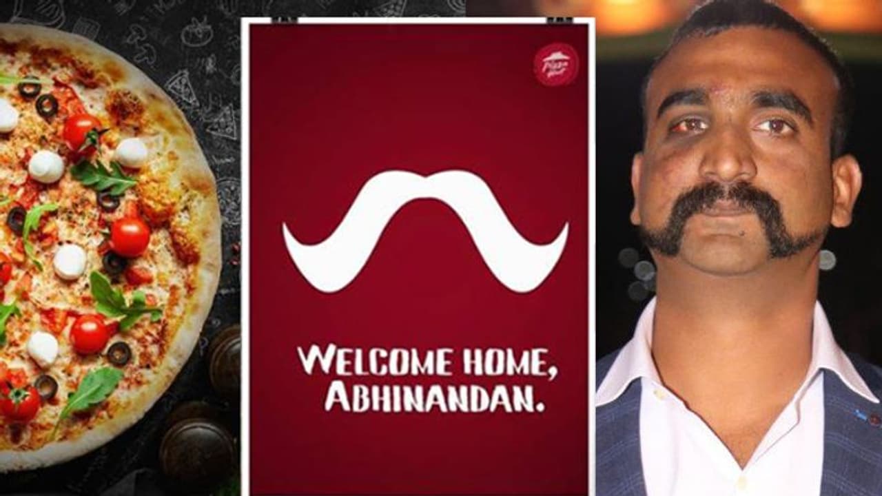 ಅಭಿನಂದನ್ ಹೆಸರಿದ್ದವರಿಗೆಲ್ಲಾ ಪಿಜ್ಜಾ ಹಟ್ನಿಂದ ಬಿಗ್ ಆಫರ್! ಅಭಿನಂದನ್ ಹೆಸರಿದ್ದವರಿಗೆಲ್ಲಾ ಪಿಜ್ಜಾ ಹಟ್ನಿಂದ ಬಿಗ್ ಆಫರ್!