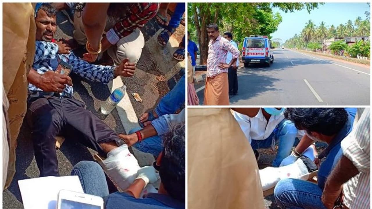 പൊലീസിന്റെ വാഹനപരിശോധനയ്ക്കിടെ അപകടം; ലോറി നിയന്ത്രണം വിട്ട് ബൈക്കില് തട്ടി പൊലീസിന്റെ വാഹനപരിശോധനയ്ക്കിടെ അപകടം; ലോറി നിയന്ത്രണം വിട്ട് ബൈക്കില് തട്ടി