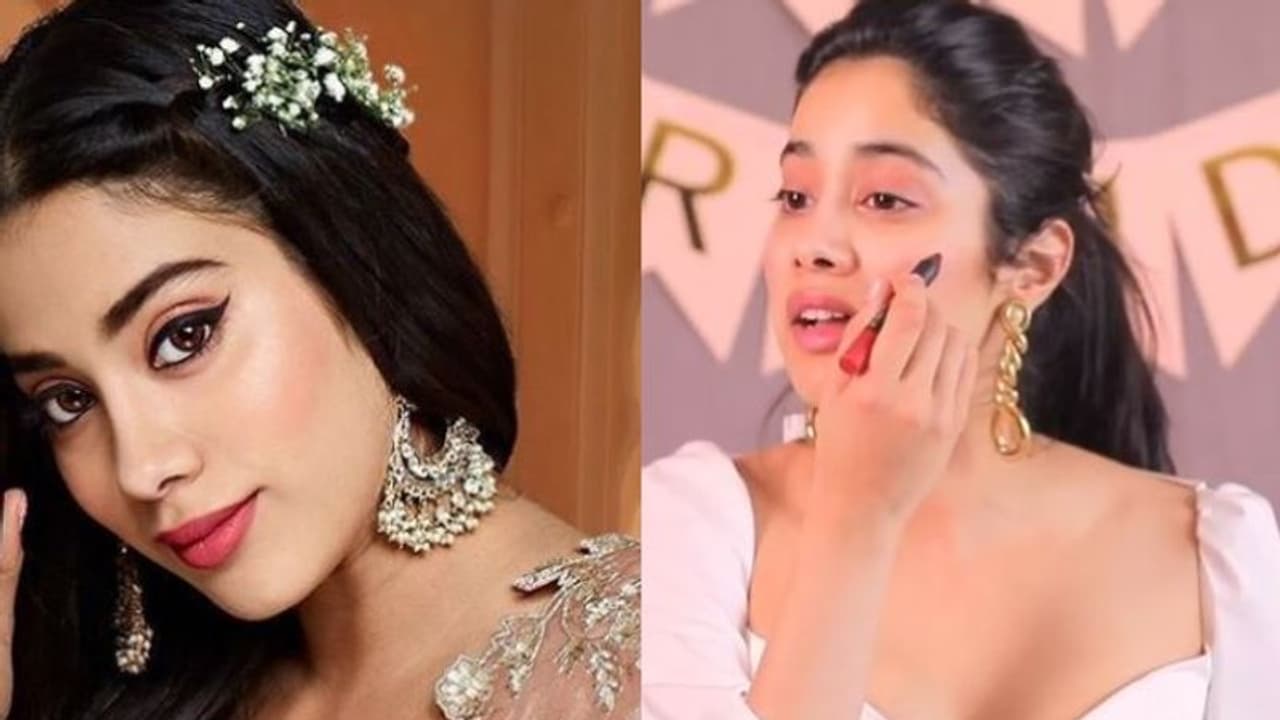 ഒരു മിനിറ്റില് ലിപ്സ്റ്റിക് കൊണ്ട് മുഖം മുഴുവന് മേക്ക് അപ്പ് ചെയ്ത് ജാന്വി കപൂര് ഒരു മിനിറ്റില് ലിപ്സ്റ്റിക് കൊണ്ട് മുഖം മുഴുവന് മേക്ക് അപ്പ് ചെയ്ത് ജാന്വി കപൂര്