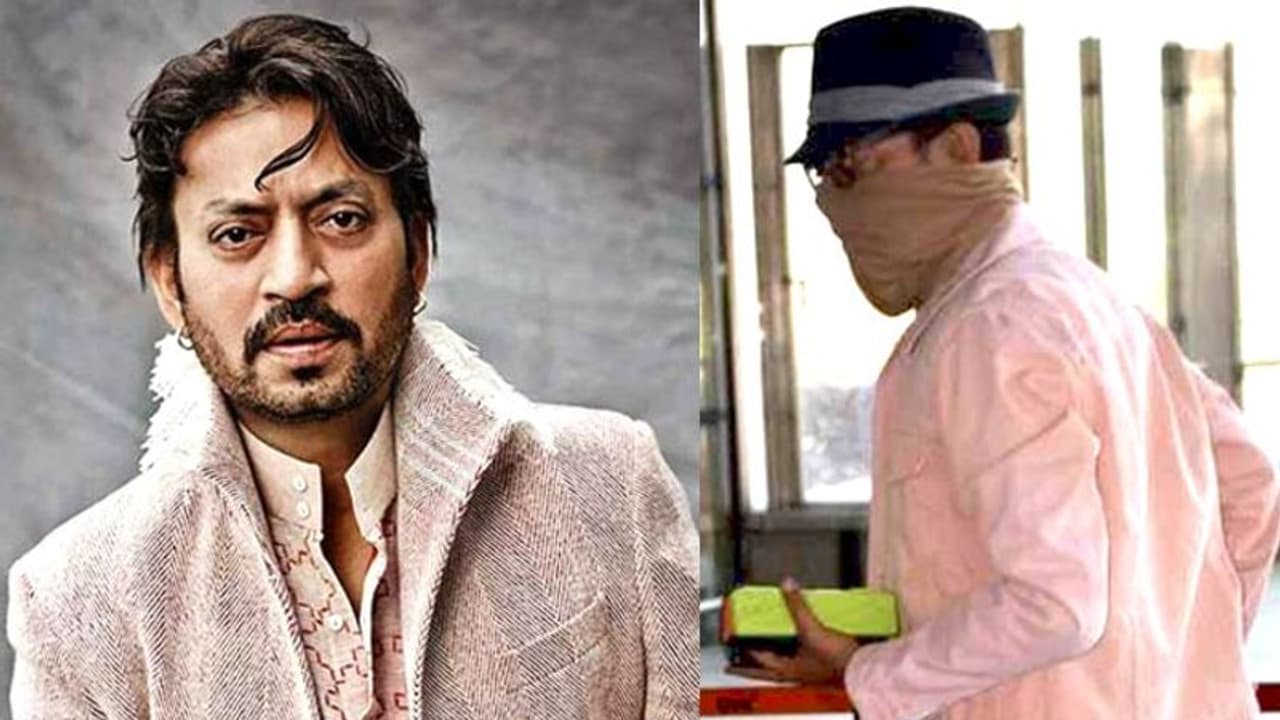 First photos: Post cancer treatment Irrfan Khan spotted at Mumbai airport; covers his face