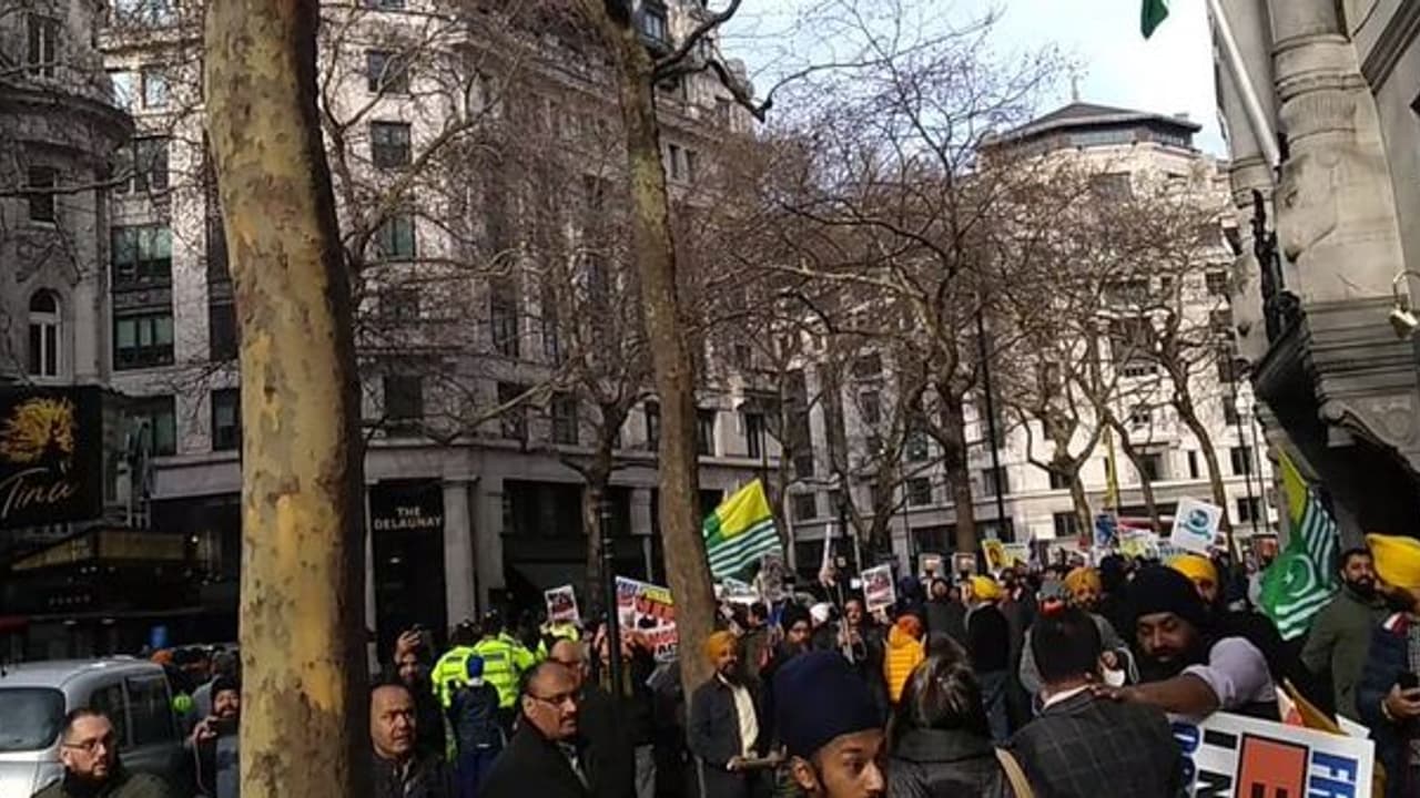 ISI backed pro Khalistanis assault British Indians outside Indian High Commission