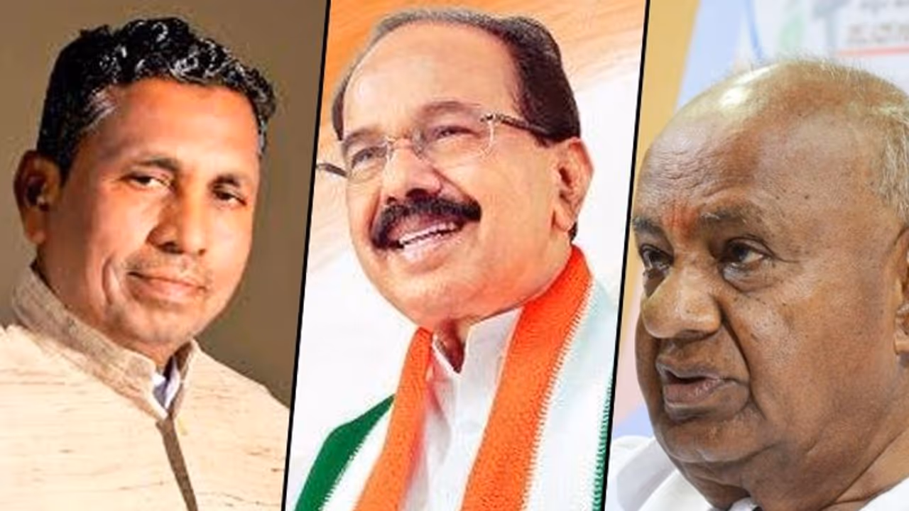 As JDS flexes muscles, sitting MPs Moily, Muniyappa seem worried