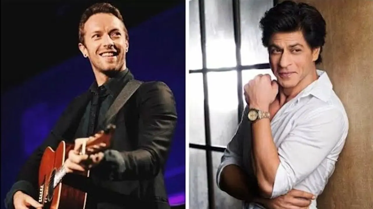 Coldplay, Shah Rukh Khan exchange in musical PDA Coldplay, Shah Rukh Khan exchange in musical PDA