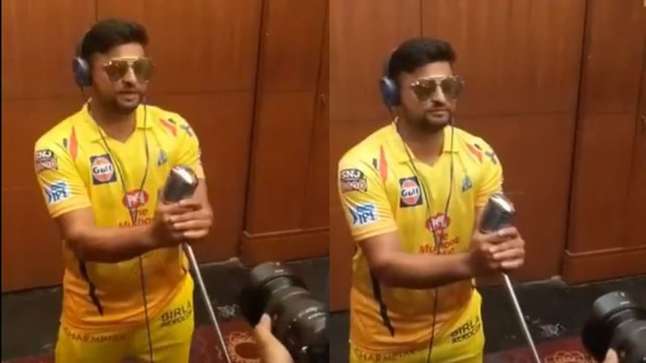 CSK ವಿಸಿಲ್ ಪೋಡು ಸಾಂಗ್ ಹಾಡಿದ ರೈನಾ!