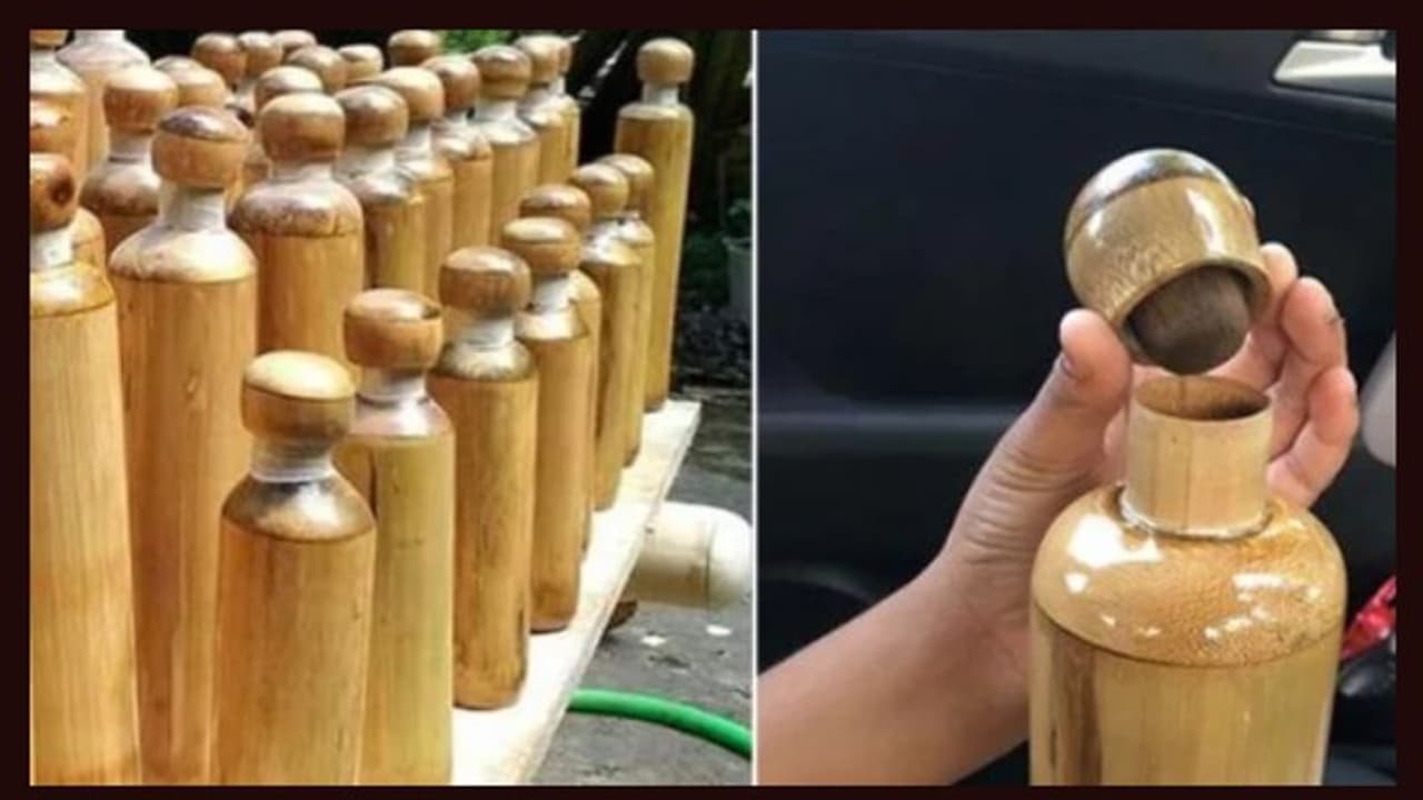 കത്തുന്ന ചൂടില് വെള്ളം കൊണ്ടുപോകാന് മുളക്കുപ്പി കത്തുന്ന ചൂടില് വെള്ളം കൊണ്ടുപോകാന് മുളക്കുപ്പി