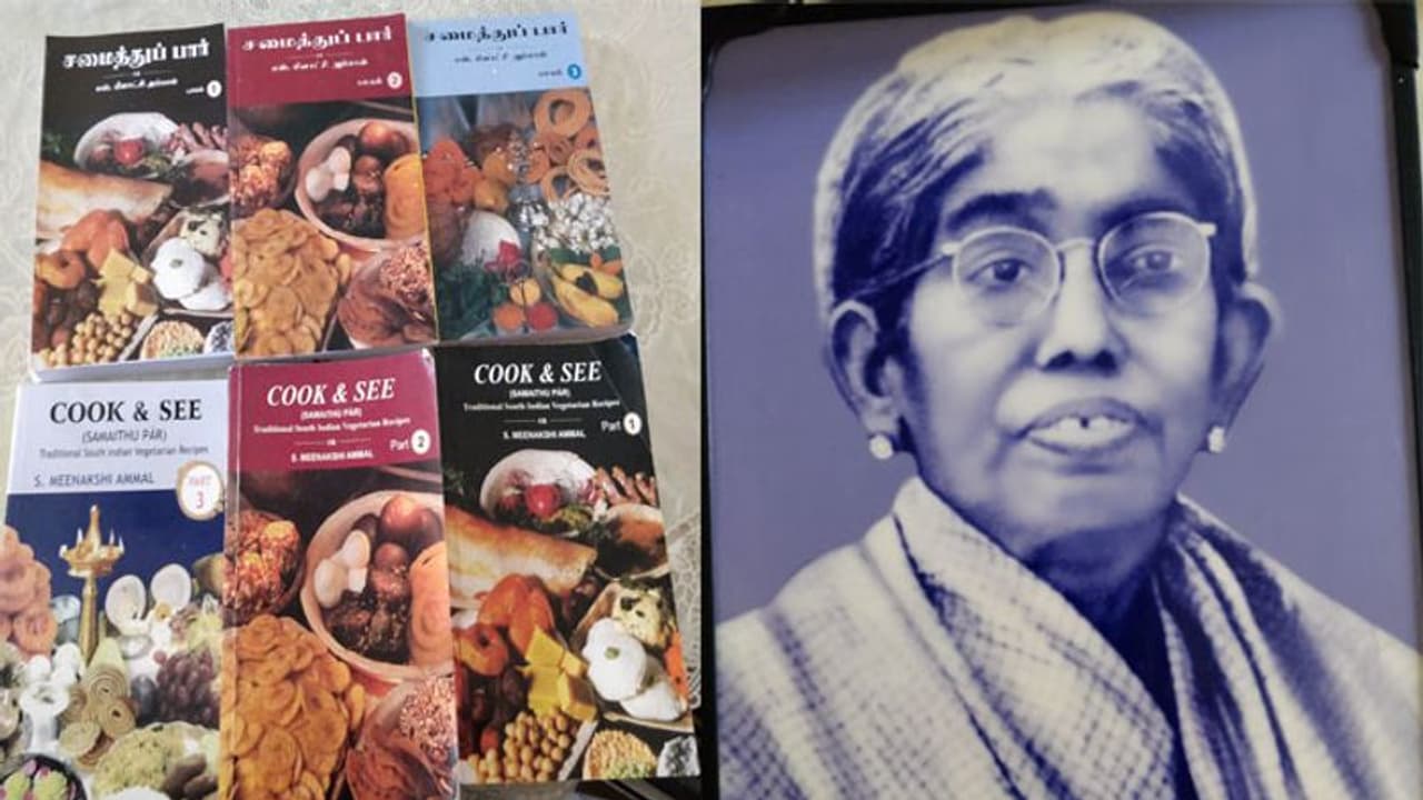 70 വര്ഷങ്ങള്ക്ക് മുമ്പ് മീനാക്ഷി അമ്മാള് എഴുതിയ പാചകപുസ്തകം; 'സമൈത്തു പാര്' തേടി ഇന്നും ആരാധകര് 70 വര്ഷങ്ങള്ക്ക് മുമ്പ് മീനാക്ഷി അമ്മാള് എഴുതിയ പാചകപുസ്തകം; 'സമൈത്തു പാര്' തേടി ഇന്നും ആരാധകര്