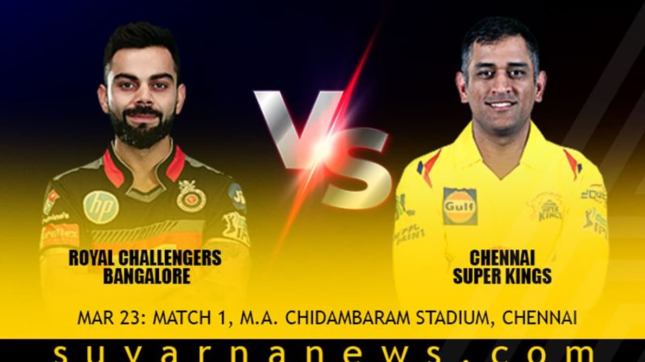 IPL 2019: RCB vs CSK ಹೈವೋಲ್ಟೇಜ್ ಪಂದ್ಯದಲ್ಲಿ ವಿರಾಟ್ ಪಡೆಗೆ ಗೆಲುವಿನ ಕನವರಿಕೆ