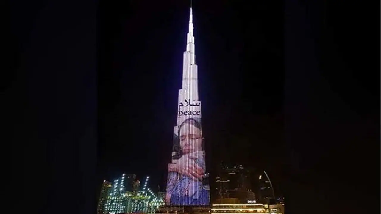 ಬುರ್ಜ್ ಖಲೀಫಾ ಮೇಲೆ ನ್ಯೂಜಿಲ್ಯಾಂಡ್ ಪ್ರಧಾನಿ ಫೋಟೋ! ಬುರ್ಜ್ ಖಲೀಫಾ ಮೇಲೆ ನ್ಯೂಜಿಲ್ಯಾಂಡ್ ಪ್ರಧಾನಿ ಫೋಟೋ!