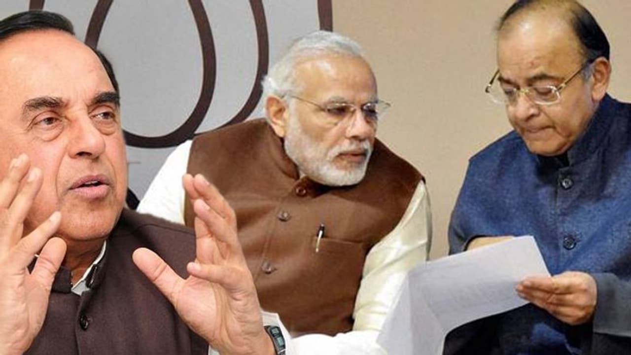 ಮೋದಿ, ಜೇಟ್ಲಿಗೆ ಅರ್ಥಶಾಸ್ತ್ರ ಗೊತ್ತಿಲ್ಲ: ಸ್ವಾಮಿ ಅಚ್ಚರಿ ಹೇಳಿಕೆ! ಮೋದಿ, ಜೇಟ್ಲಿಗೆ ಅರ್ಥಶಾಸ್ತ್ರ ಗೊತ್ತಿಲ್ಲ: ಸ್ವಾಮಿ ಅಚ್ಚರಿ ಹೇಳಿಕೆ!