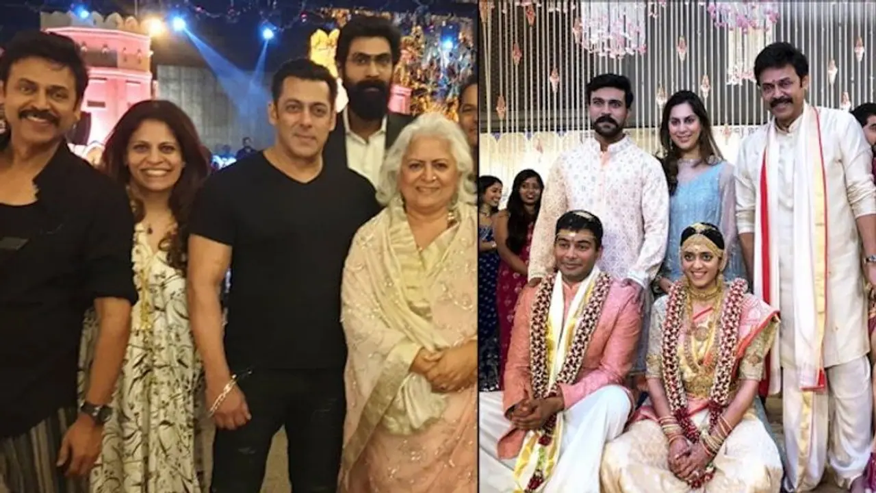 Salman Khan, Ram Charan, Samantha at wedding of Venkatesh's daughter in Jaipur (Photos)