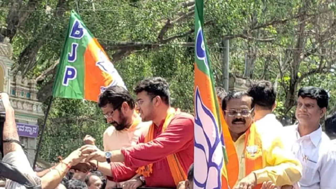 Karnataka: Tejasvi Surya fined Rs 250 for not wearing mask Karnataka: Tejasvi Surya fined Rs 250 for not wearing mask