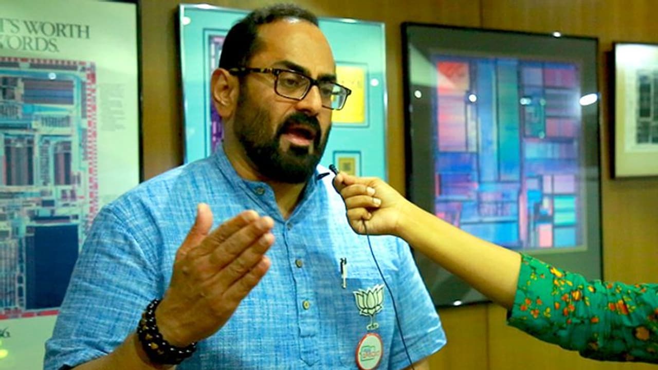 “NYAY” of Congress is Rahul Gandhi’s promise to fool voters: MP Rajeev Chandrasekhar