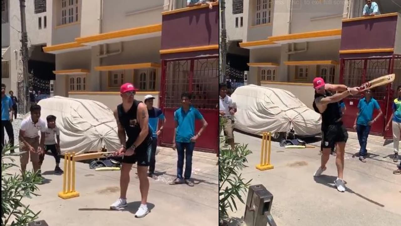 ಬೆಂಗಳೂರಿನಲ್ಲಿ ಗಲ್ಲಿ ಕ್ರಿಕೆಟ್ ಆಡಿದ ಪೀಟರ್ಸನ್! ಬೆಂಗಳೂರಿನಲ್ಲಿ ಗಲ್ಲಿ ಕ್ರಿಕೆಟ್ ಆಡಿದ ಪೀಟರ್ಸನ್!