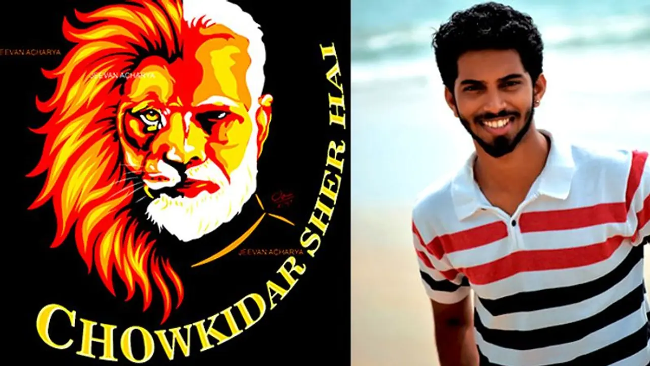 Chowkidar sher hai: Mangaluru man compares PM Narendra Modi to lion