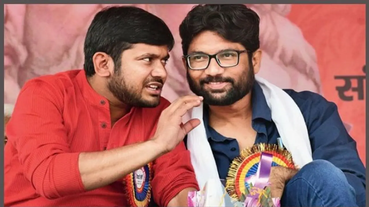 Ahead of Kanhaiya Kumar, Jignesh Mevani’s entry into Congress, posters put up outside party office