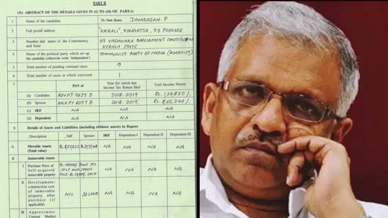 പി ജയരാജൻ രണ്ട് കൊലക്കേസ് അടക്കം പത്ത് ക്രിമിനൽ കേസുകളിലെ പ്രതി പി ജയരാജൻ രണ്ട് കൊലക്കേസ് അടക്കം പത്ത് ക്രിമിനൽ കേസുകളിലെ പ്രതി