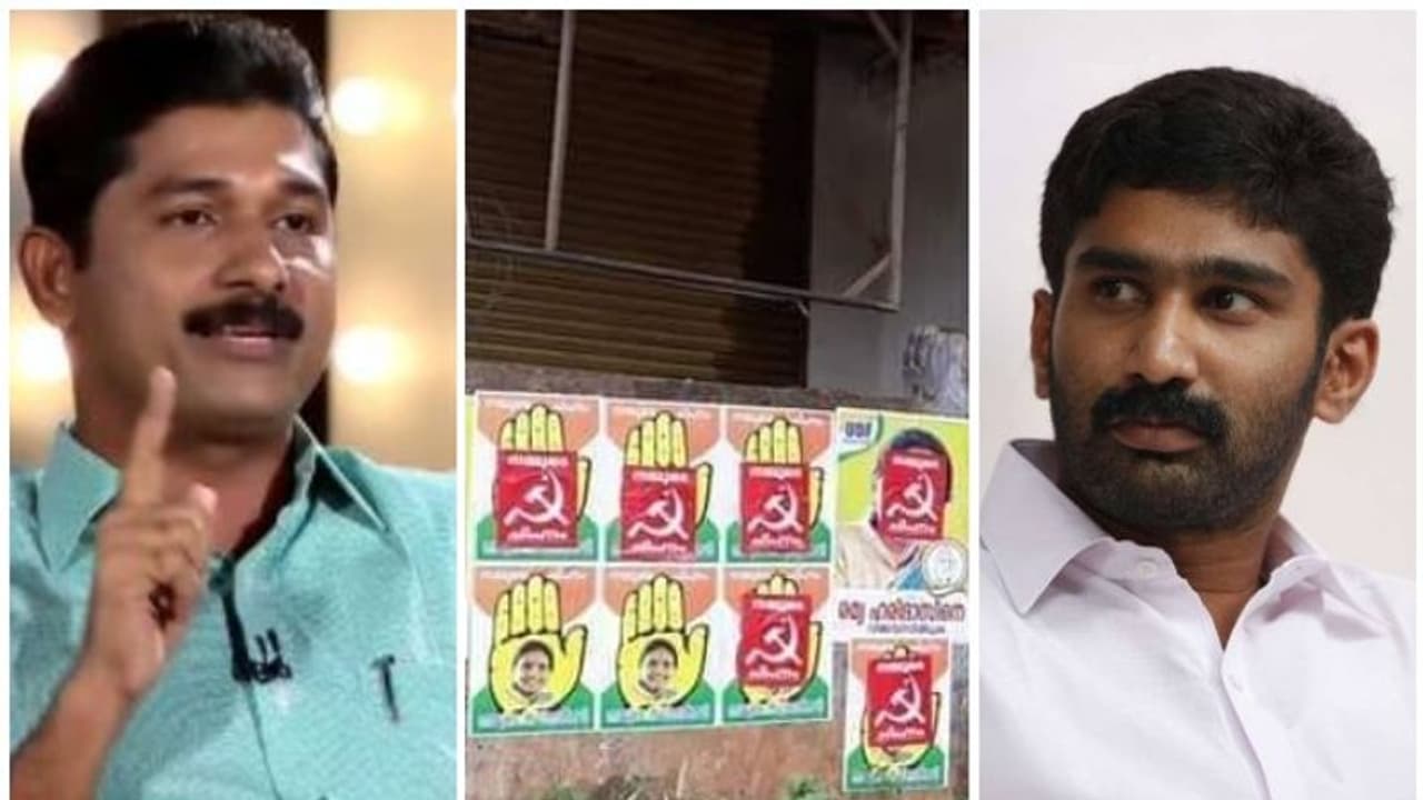 പാട്ട് വിവാദത്തിന് പിന്നാലെ ആലത്തൂരിൽ പോസ്റ്റർ വിവാദം; സൈബർ യുദ്ധത്തിനിറങ്ങി നേതാക്കൾ പാട്ട് വിവാദത്തിന് പിന്നാലെ ആലത്തൂരിൽ പോസ്റ്റർ വിവാദം; സൈബർ യുദ്ധത്തിനിറങ്ങി നേതാക്കൾ