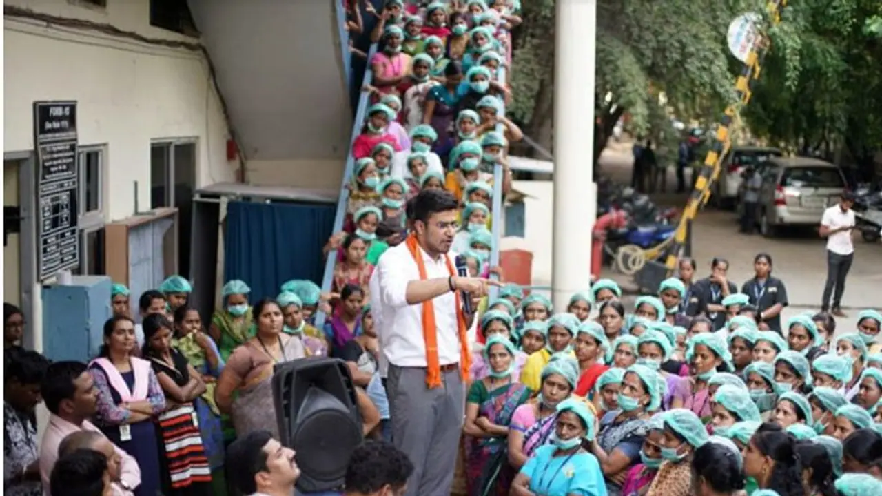 ತೇಜಸ್ವಿ ಸೂರ್ಯ ಮಿಂಚಿನ ಸಂಚಾರ ತೇಜಸ್ವಿ ಸೂರ್ಯ ಮಿಂಚಿನ ಸಂಚಾರ