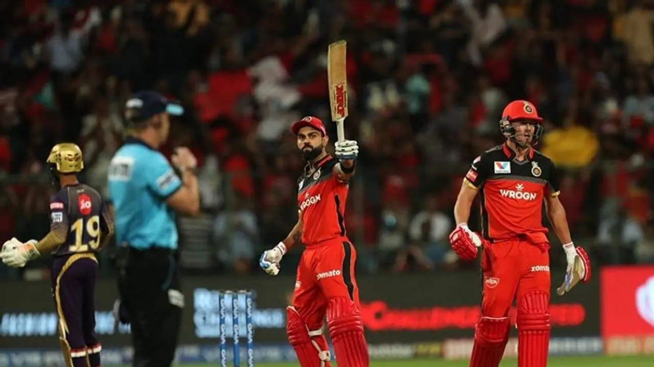 IPL 2019: ಕೊಹ್ಲಿ ಎಬಿಡಿ ಅಬ್ಬರ KKRಗೆ 206 ರನ್ ಟಾರ್ಗೆಟ್! IPL 2019: ಕೊಹ್ಲಿ ಎಬಿಡಿ ಅಬ್ಬರ KKRಗೆ 206 ರನ್ ಟಾರ್ಗೆಟ್!