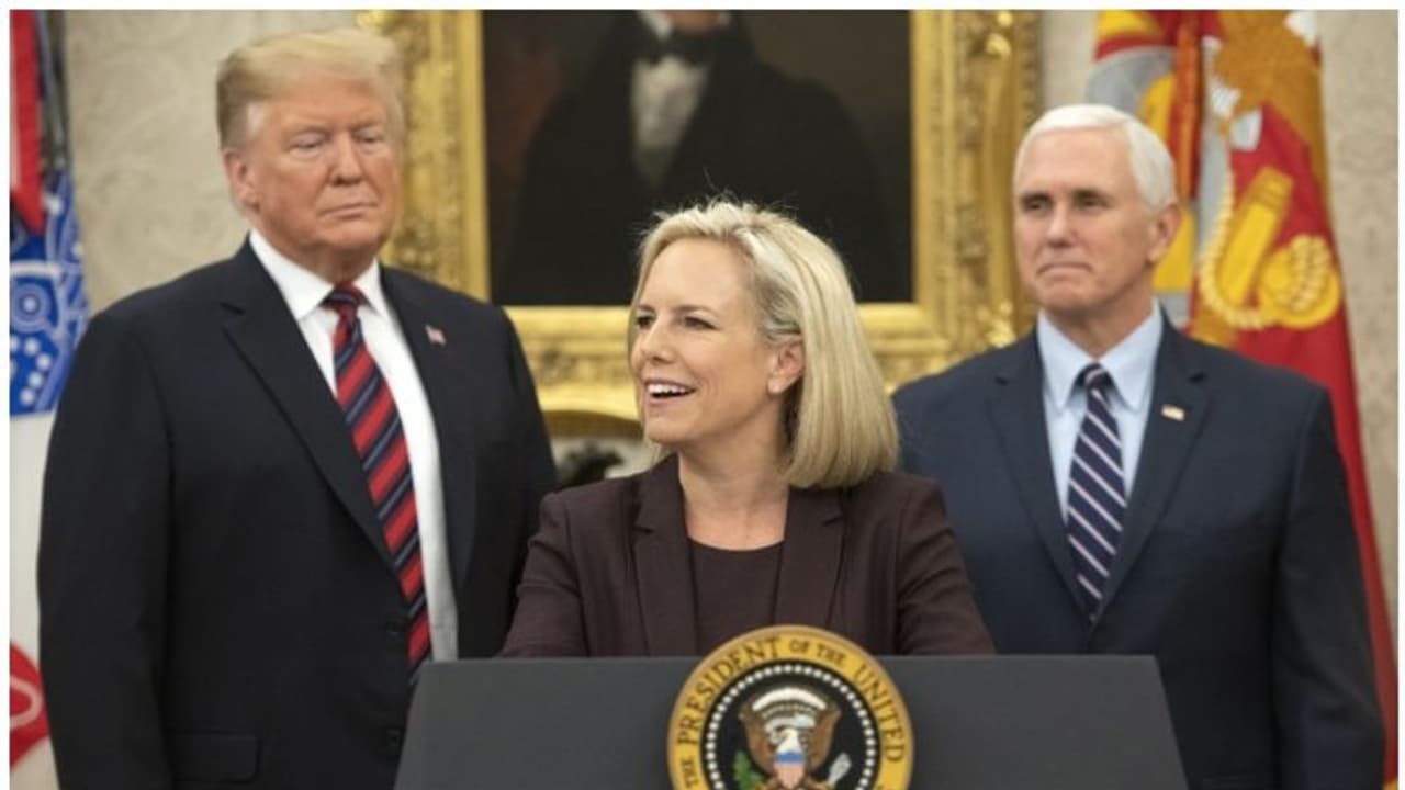 അമേരിക്കൻ ആഭ്യന്തര സുരക്ഷാ സെക്രട്ടറി കിർസ്റ്റ്ജെൻ നീൽസെൻ രാജിവച്ചു അമേരിക്കൻ ആഭ്യന്തര സുരക്ഷാ സെക്രട്ടറി കിർസ്റ്റ്ജെൻ നീൽസെൻ രാജിവച്ചു