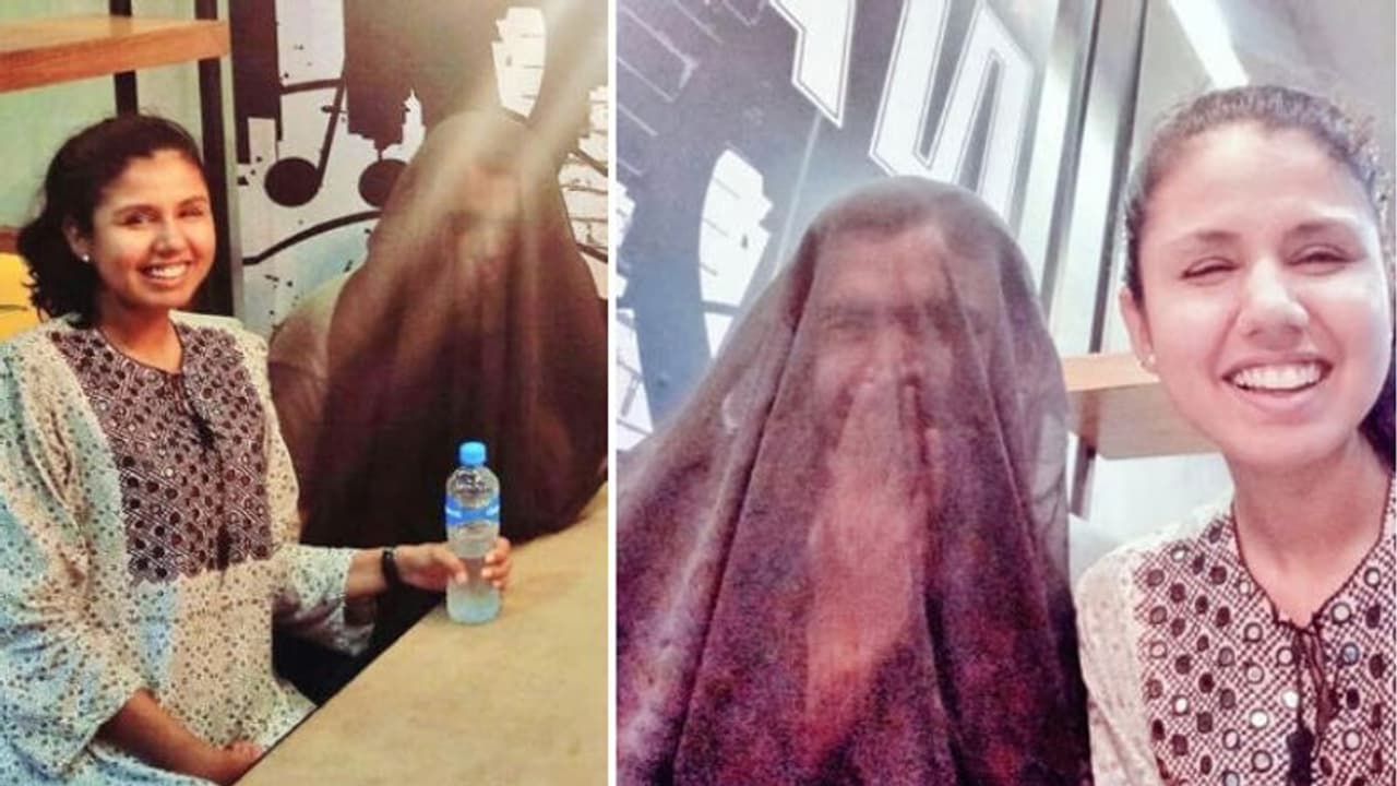 ബുര്ഖയിട്ട് മുഖം മറച്ച ഭര്ത്താവ്; അരികില് തലയുയര്ത്തിപ്പിടിച്ച് ഭാര്യ... ബുര്ഖയിട്ട് മുഖം മറച്ച ഭര്ത്താവ്; അരികില് തലയുയര്ത്തിപ്പിടിച്ച് ഭാര്യ...