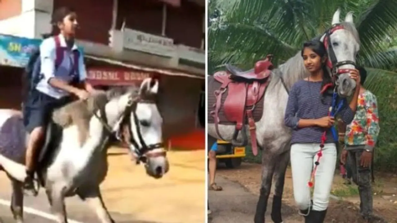 Class 10 girl’s horse ride to exam hall has Twitterati impressed Class 10 girl’s horse ride to exam hall has Twitterati impressed
