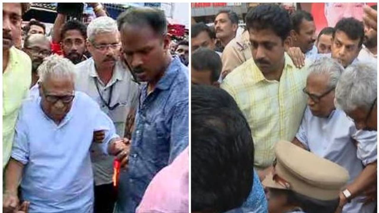 കെ എം മാണിക്ക് അന്തിമോപചാരമര്പ്പിച്ച് വിഎസ് അച്യുതാനന്ദൻ കെ എം മാണിക്ക് അന്തിമോപചാരമര്പ്പിച്ച് വിഎസ് അച്യുതാനന്ദൻ