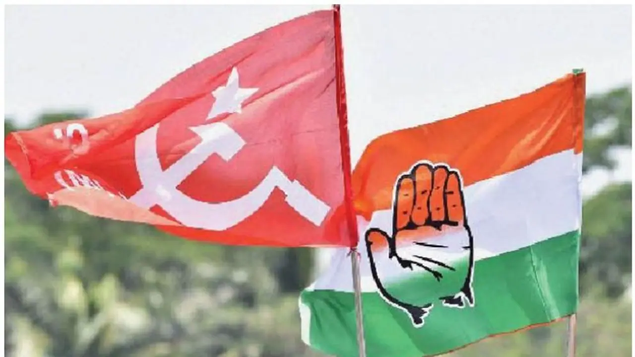 Tripura election:அரசியல்ல இதெல்லாம் சாதாரணமப்பா!திரிபுராவில் பரமவைரி காங்கிரஸ்,சிபிஎம் தேர்தலுக்காக கைகோர்ப்பு Tripura election:அரசியல்ல இதெல்லாம் சாதாரணமப்பா!திரிபுராவில் பரமவைரி காங்கிரஸ்,சிபிஎம் தேர்தலுக்காக கைகோர்ப்பு