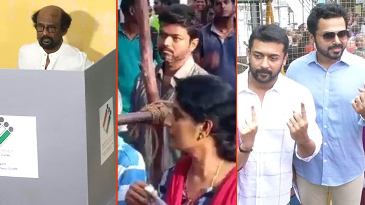 கேமராவில் சிக்கிய பிரபலங்கள்..! நெரிசலில் அவதிபட்டாலும் பரவாயில்லை... வரிசையில் நின்று தான் வாக்களிப்போம்..! கேமராவில் சிக்கிய பிரபலங்கள்..! நெரிசலில் அவதிபட்டாலும் பரவாயில்லை... வரிசையில் நின்று தான் வாக்களிப்போம்..!