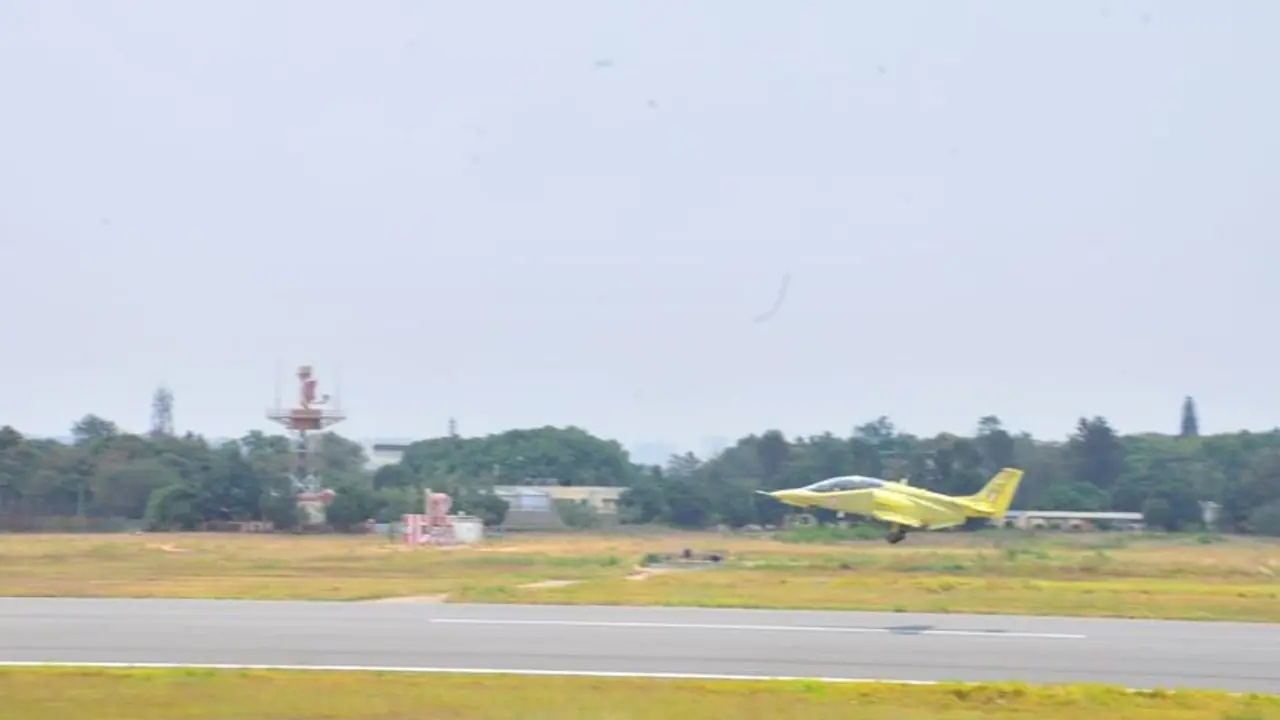 HAL re commences flight testing of modified intermediate jet trainer (HJT 36)