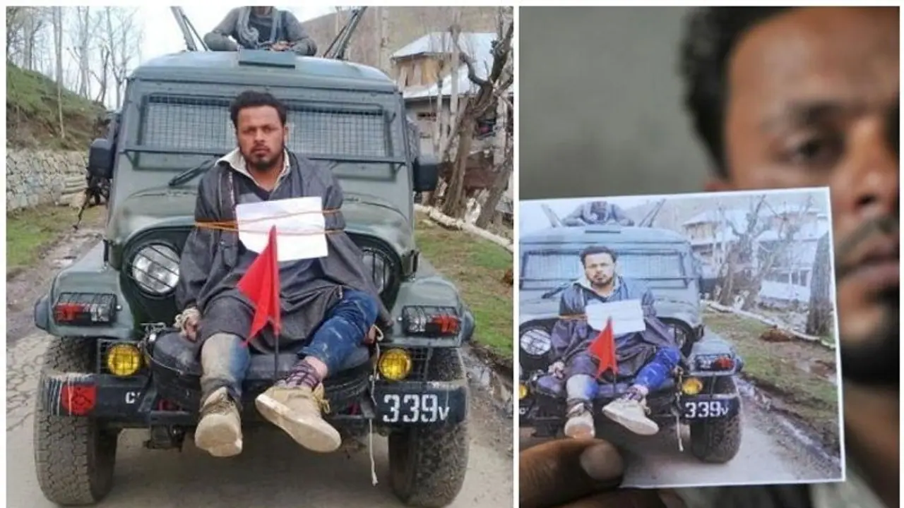 അന്ന് സൈന്യം മനുഷ്യകവചമാക്കിയ യുവാവ് ഇന്ന് തെരഞ്ഞെടുപ്പ് ജോലിക്കാരന് അന്ന് സൈന്യം മനുഷ്യകവചമാക്കിയ യുവാവ് ഇന്ന് തെരഞ്ഞെടുപ്പ് ജോലിക്കാരന്