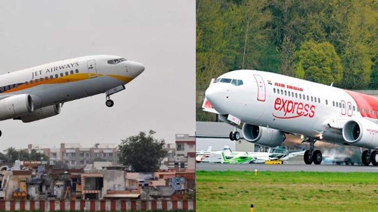 ജെറ്റ് എയര്വേസ് വിമാനങ്ങളെ 'കണ്ണുവച്ച്' എയര് ഇന്ത്യ എക്സ്പ്രസ്; സുപ്രധാന സ്ലോട്ടുകള് നേടിയെടുക്കാനും ശ്രമം ജെറ്റ് എയര്വേസ് വിമാനങ്ങളെ 'കണ്ണുവച്ച്' എയര് ഇന്ത്യ എക്സ്പ്രസ്; സുപ്രധാന സ്ലോട്ടുകള് നേടിയെടുക്കാനും ശ്രമം