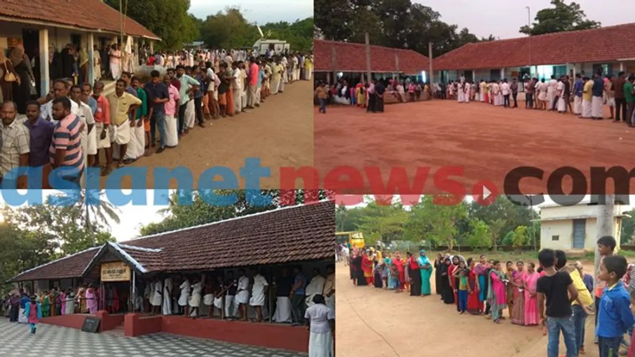 കേരളത്തിൽ കനത്ത പോളിംഗ്; കൂടുതൽ കണ്ണൂരിൽ, കുറവ് തിരുവനന്തപുരത്ത്; പലയിടത്തും രാത്രിയിലും വോട്ടെടുപ്പ് തുടരുന്നു കേരളത്തിൽ കനത്ത പോളിംഗ്; കൂടുതൽ കണ്ണൂരിൽ, കുറവ് തിരുവനന്തപുരത്ത്; പലയിടത്തും രാത്രിയിലും വോട്ടെടുപ്പ് തുടരുന്നു
