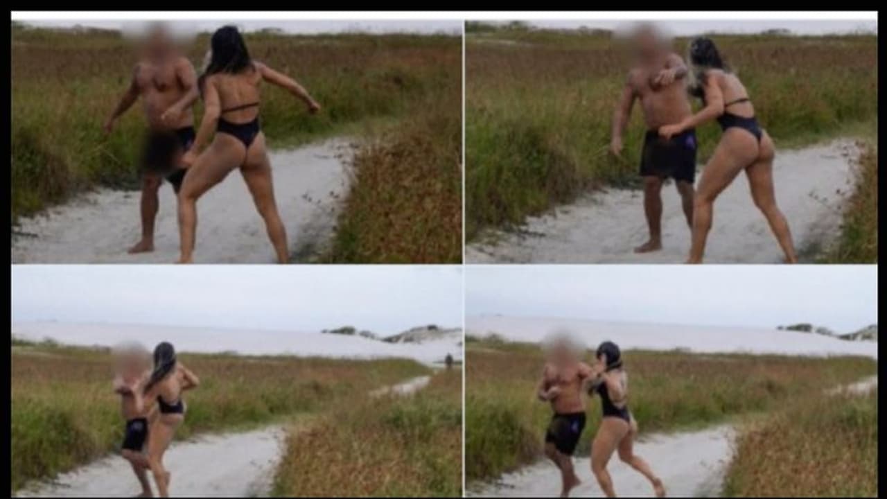 അശ്ലീല ആംഗ്യം; യുവാവിനെ ഓടിച്ചിട്ട് തല്ലി വനിത റസിലിംഗ് താരം അശ്ലീല ആംഗ്യം; യുവാവിനെ ഓടിച്ചിട്ട് തല്ലി വനിത റസിലിംഗ് താരം